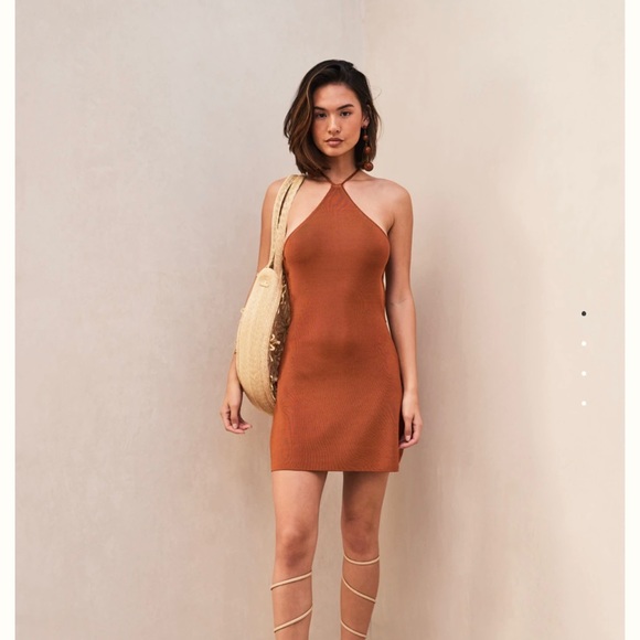 Cult Gaia Dresses | Cult Gaia Leslie Knit Dress - Spice | Color: Orange | Size: S | Natasha_Gross's Closet
